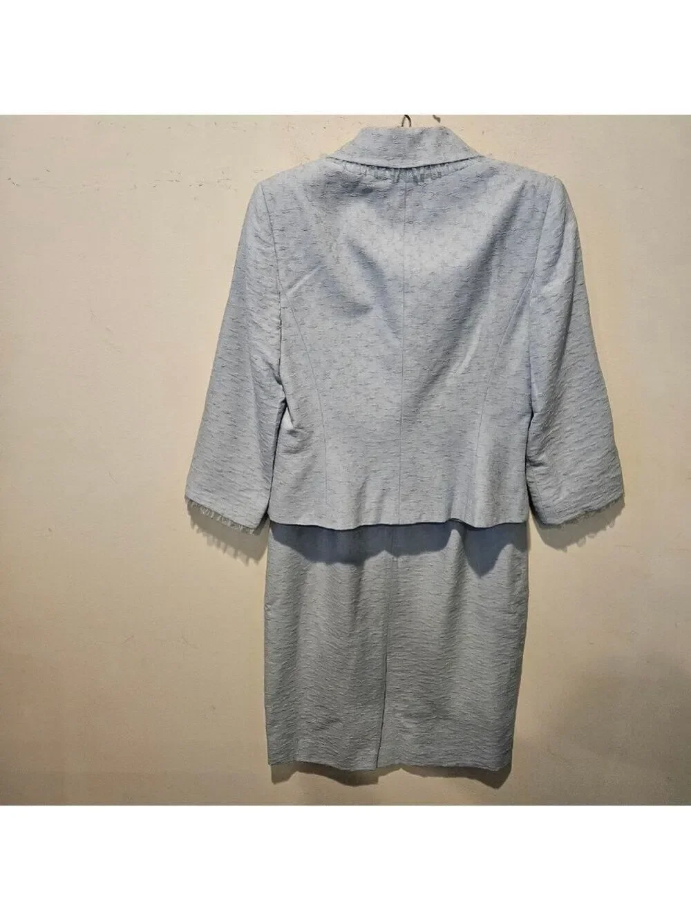Women's b.bennett Vintage 90s Light Blue Skirt Suit Size 8